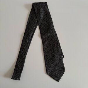 Nordstrom Charcoal Patterned Men's Tie 100% Silk made in USA